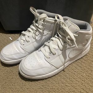 Air 1 Jordan mids white. Can fit woman’s size 9